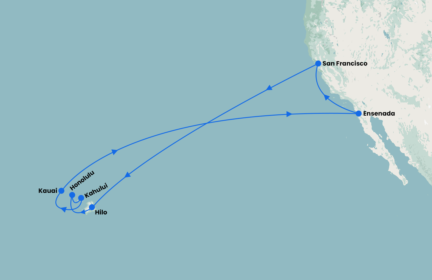 San Francisco and Hawaiian Explorer with Ruby Princess
